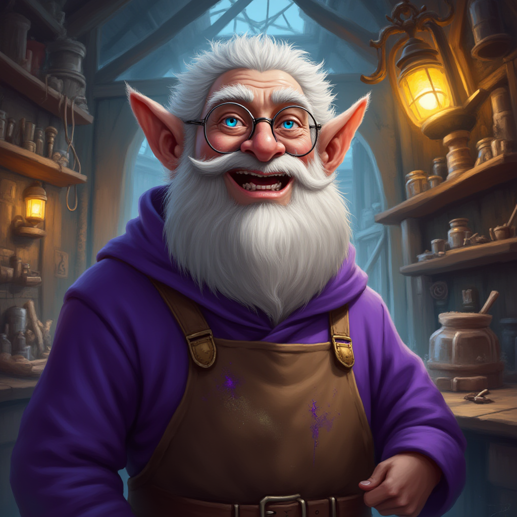 Example gnome character portrait