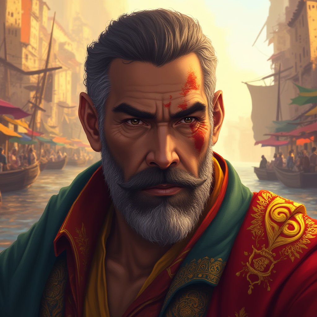 Example human character portrait